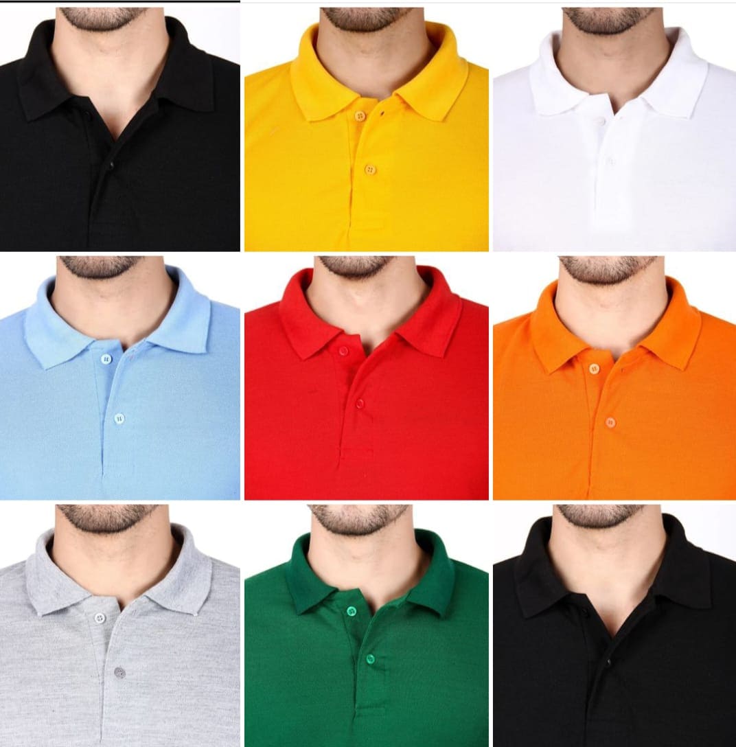 Polo Neck Collar T-Shirts(Customized)