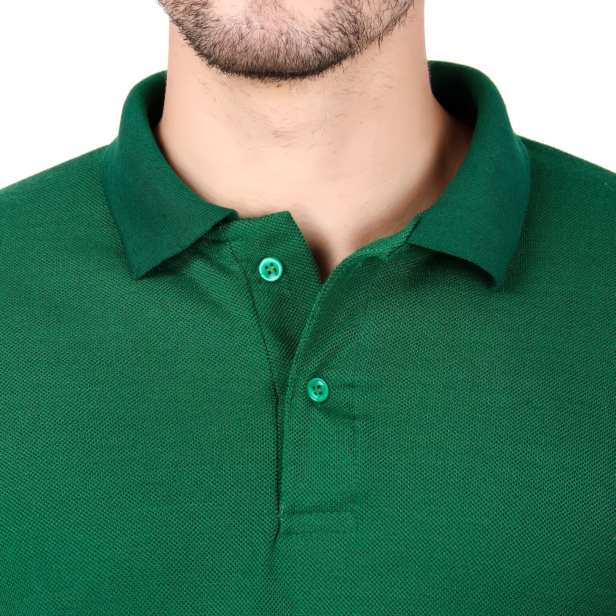 Polo Collar Neck T-Shirt(Green)