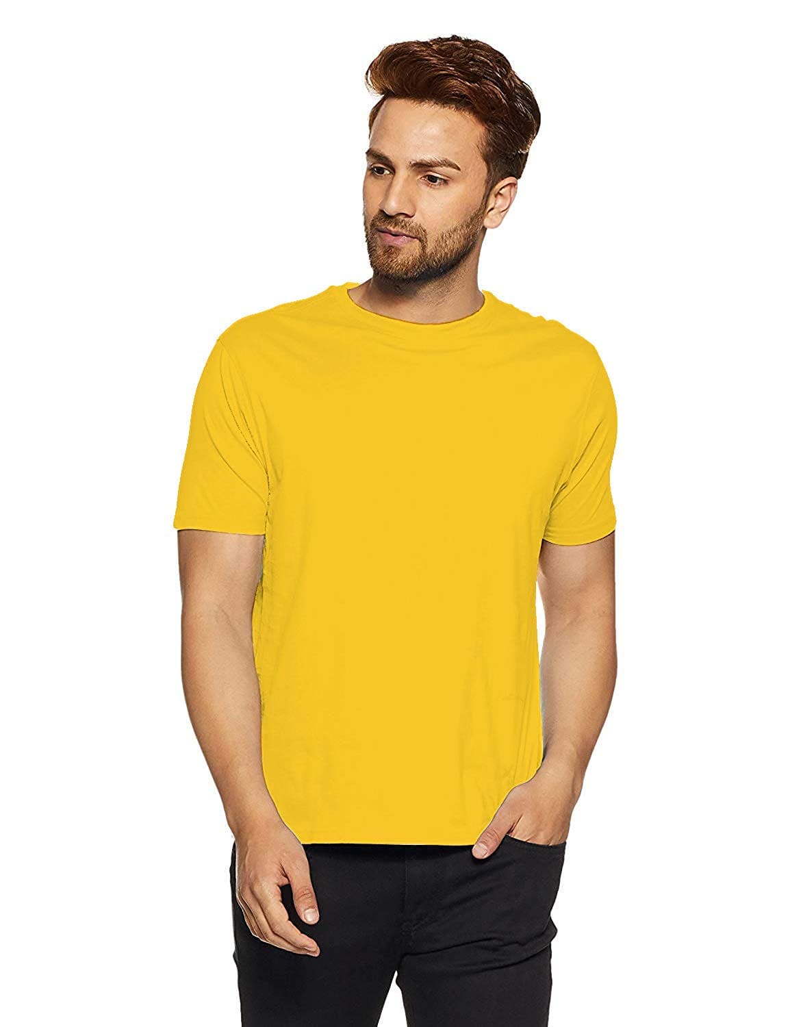 Sarite Round neck T-Shirt (Yellow)